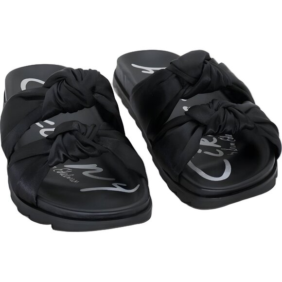 Sam Edelman Circus Estelle Double Knot Footbed Slides Black Women's US 8.5M - Picture 1 of 6